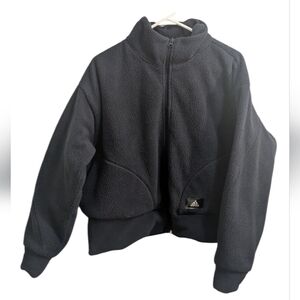 Adidas Black Full-Zip Fleece Jacket